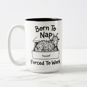 Tweekleurige Mood Mok voor koffieliefhebbers