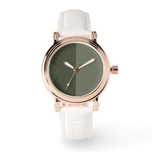 Tweekleurige Moss Green Custom eWatch Horloge