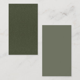 Tweekleurige Moss Green Flat Note Kaart -  Notitiekaartje