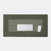 Tweekleurige Moss Green Lijst Desk Mat -  (Keyboard & Muis)