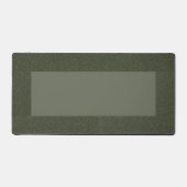 Tweekleurige Moss Green Lijst Desk Mat -  (Voorkant)