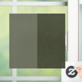 Tweekleurige Moss Green Window Cling –  Raamsticker (Huis)