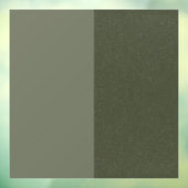 Tweekleurige Moss Green Window Cling –  Raamsticker (Vel 3)