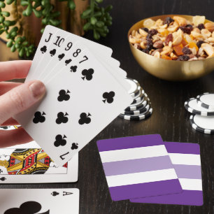 Tweekleurige strepen pokerkaarten