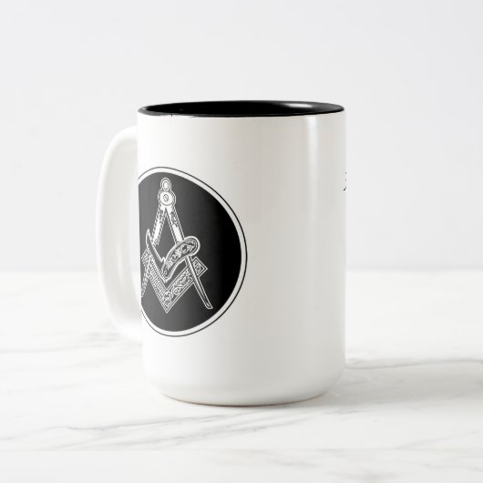 Tweekleurige vrije tuinders Mok, 444 ml Tweekleurige Koffiemok (Voorkant links)