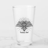 Tweekoppige Adelaar Glas (Achterkant)