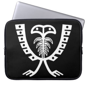 Tweekoppige Witte Adelaar Laptop Sleeve