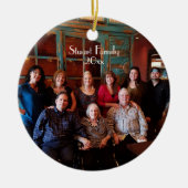  tweeledige kerstversiering keramisch ornament (Voorkant)