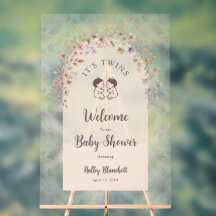 Tweeling Baby Shower Pastel Bloemstuk LPM26