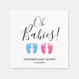 Tweeling Baby Shower Servet