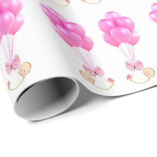 Tweeling babymeisjes Gift Wrapping Paper Cadeaupapier