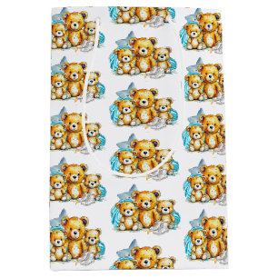 Tweeling baby's van kleur Baby shower of nieuwe ba Medium Cadeauzakje