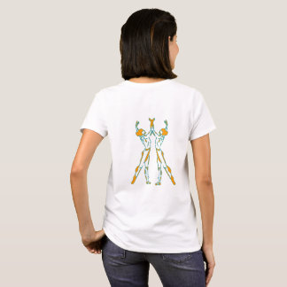 Tweeling Ballerina's Dans Grafische T-Shirt