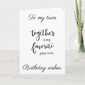 **TWEELING** BEN JE KLAAR OM "ONS" TE VIEREN KAART (Voorkant)