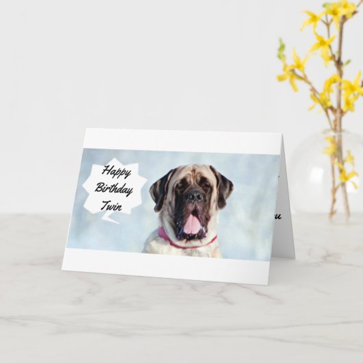 **TWEELING** BLIJ DAT IK VERJAARDAGEN DEEL MET "JI KAART (Gele Bloem)