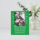 tweeling briefkaart (Staand voorkant)