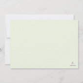 Tweeling Carriages Baby geboorteaankondiging Aankondiging (Achterkant)