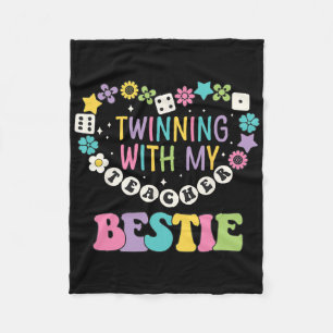 Tweeling-dag vrienden Leraar Twinning Met Mijn Bes Fleece Deken