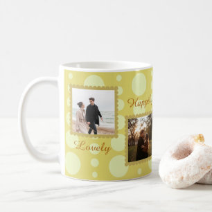 Tweeling Foto Liefde Ontwerp met Aangepaste Tekst Koffiemok