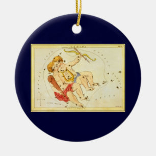 Tweeling Gemini Antieke Constellatie Urania's Spie Keramisch Ornament
