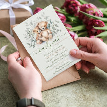 Tweeling genderneutraal teddybeer boho Baby shower