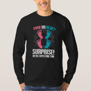 Tweeling geslacht onthulling citaat voor een gesla t-shirt