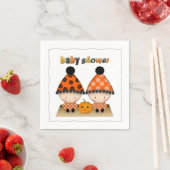 Tweeling Herfst Herfst Halloween Baby shower Servetten (Insitu)