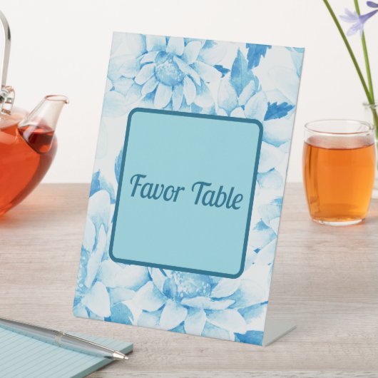 Tweeling in bloei reclamebord met voetstuk (Insitu)