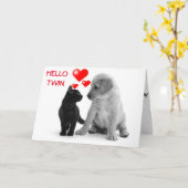 TWEELING, JE VERJAARDAG IS EEN SPECIALE DAG VOOR M KAART (Gele Bloem)