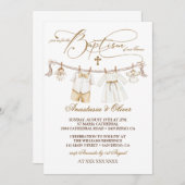 Tweeling Jongen & Meisje Doop Doop Boho Kaart (Voorkant / Achterkant)