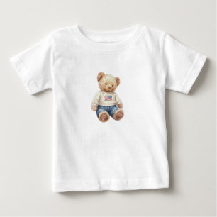 Tweeling jongen teddybeer verjaardag t-shirt