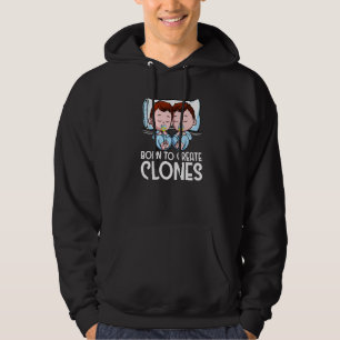 Tweeling Jongens Aankondiging Vader Moeder Geboren Hoodie