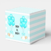 Tweeling Jongens Baby Shower Bedankdoosjes (Achterkant)