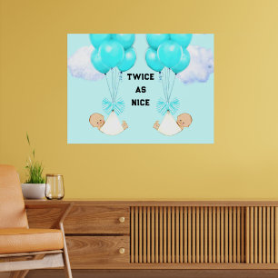 Tweeling Jongens Poster
