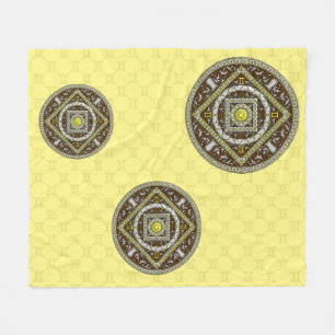 Tweeling Mandala Fleece Dekbed Deken