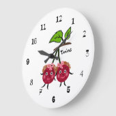 Tweeling meisjes kersen grote klok (Hoek)