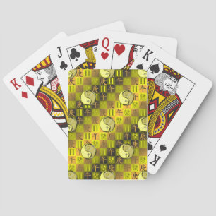 Tweeling & Metalen Paard Pokerkaarten