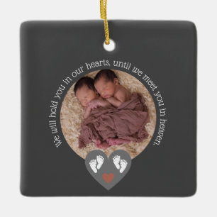 Tweeling Miskraam Baby Verlies Memorial Doodgeboor Keramisch Ornament