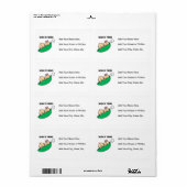 Tweeling Moeder- Erwten in een Pod Cadeaus Etiket (Full Sheet)