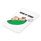 Tweeling Moeder- Erwten in een Pod Cadeaus Magneet (Linkerzijde)