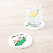 Tweeling Moeder- Erwten in een Pod Cadeaus Zandsteen Onderzetter (Zijkant)