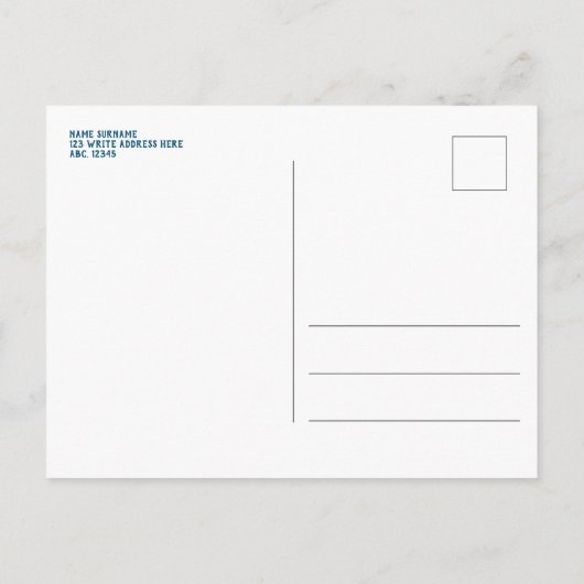 Tweeling O-vis-ally vissen thema 2e verjaardag Uitnodiging Briefkaart (Achterkant)