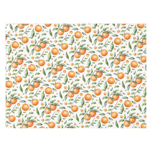 Tweeling Oranje Baby shower Tafelkleed (Voorkant (Horizontaal))