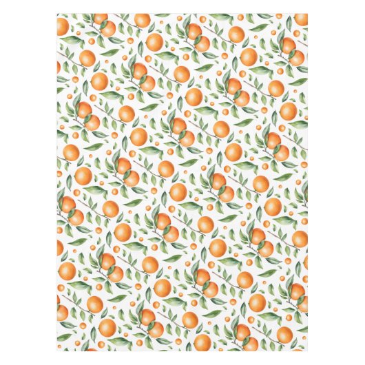 Tweeling Oranje Baby shower Tafelkleed (Voorkant)