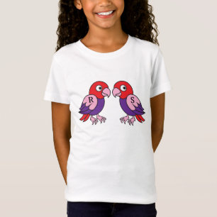Tweeling papegaai t-shirt