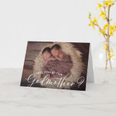 Tweeling peetmoeder voorstel foto kaart (Gele Bloem)