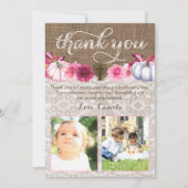 Tweeling religieuze bedankkaarten met pompoenen bedankkaart (Voorkant)