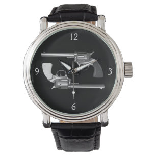Tweeling revolvers horloge