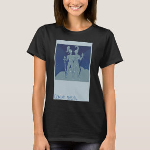 Tweeling Sterrenbeeld Vintage Zodiac Astrologie T-shirt