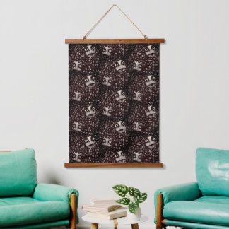 tweeling terror poppenbehang hangend wandkleed